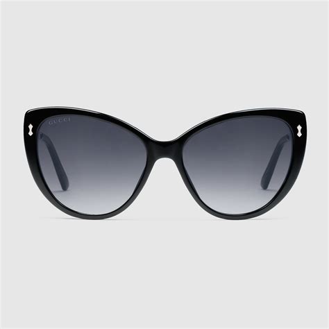 women's cat eye acetate sunglasses gucci